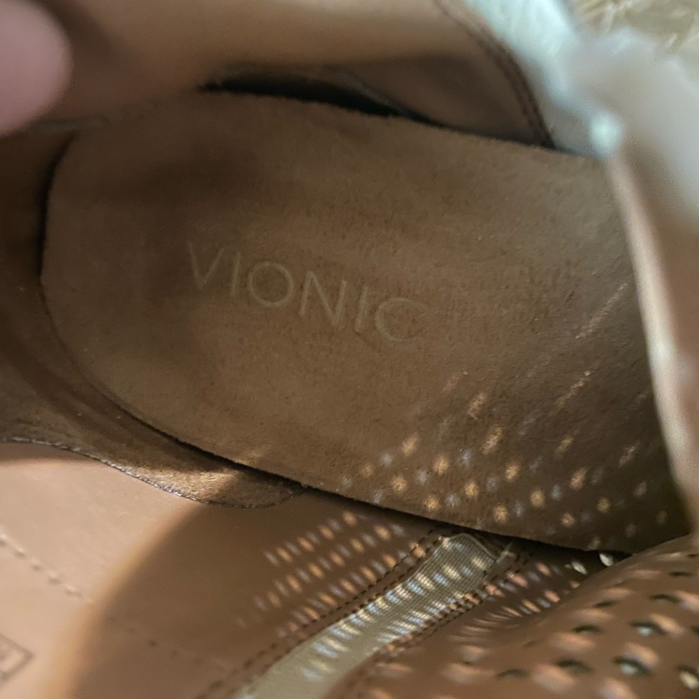 Vionic Beige Perforated Ankle Booties - image 6